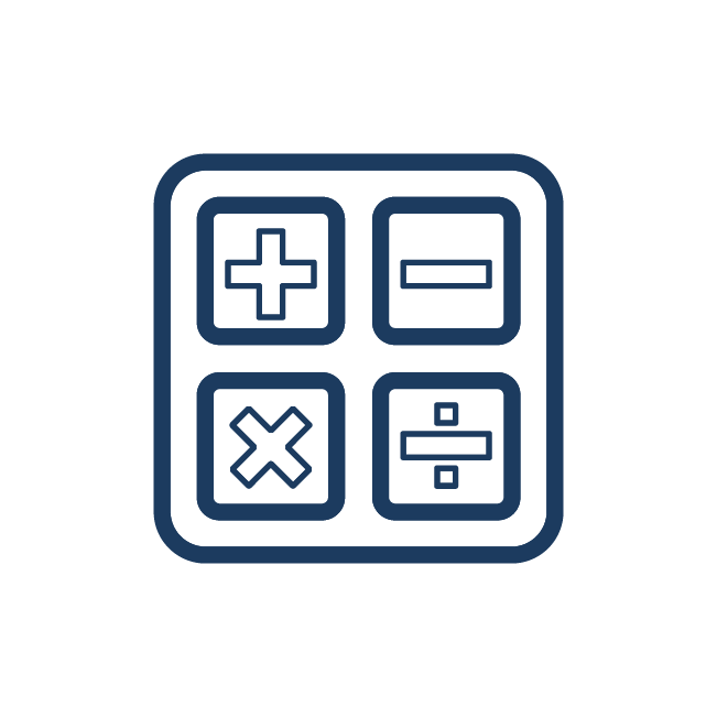 Ícone Calculadora Azul